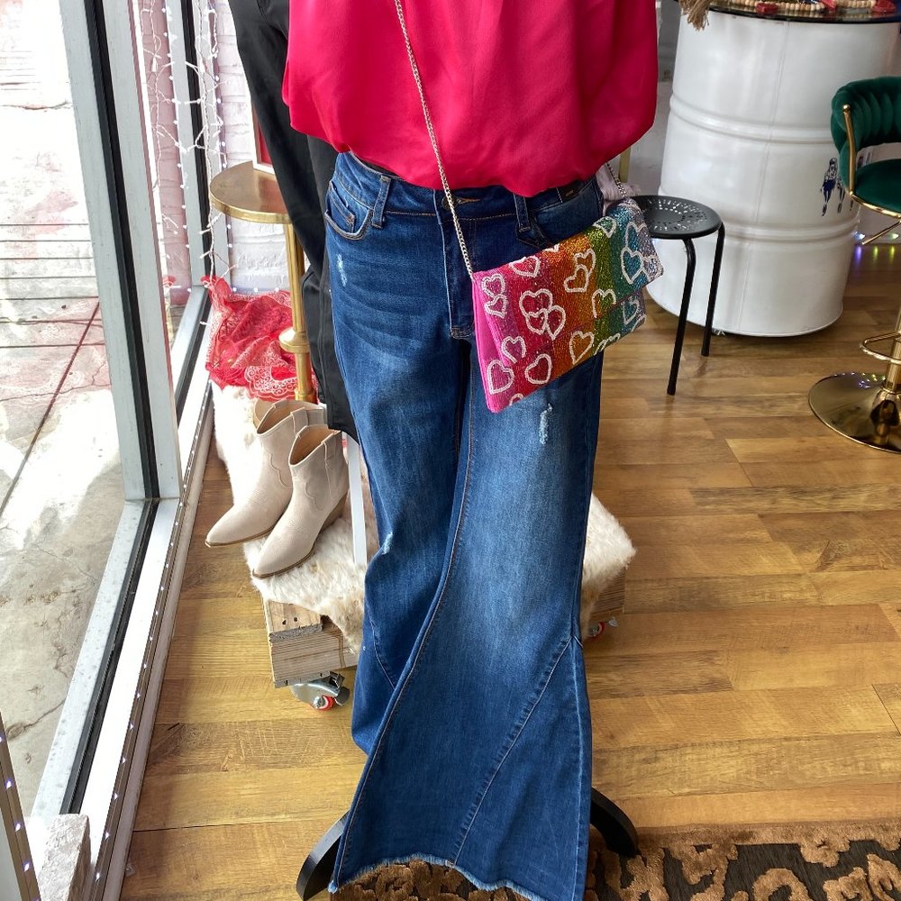 Extra Flare Blue Jeans